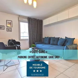 Cote Gare - Gare - Centre-ville - Parking - Netflix - Wifi - Disney+ - Terrasse Annecy